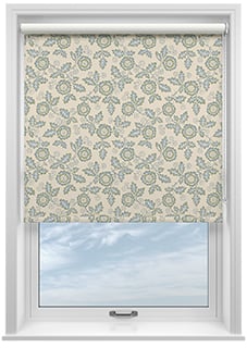 Land & Shore River (Blackout), Green - Twist&Fit Roller Blind